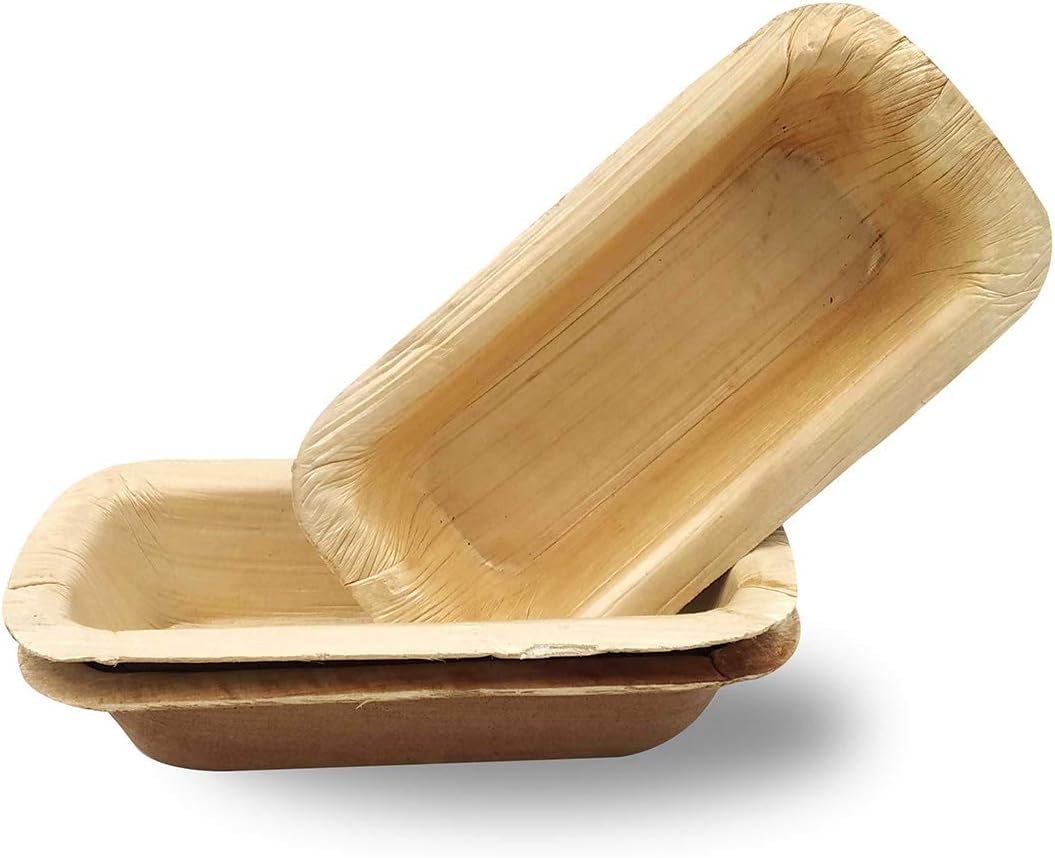 Dtocs Palm Leaf Dish 5X2.5 Inch Dipping Bowl (Pack 100)