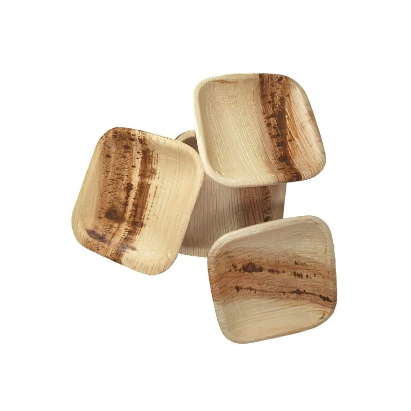 Dtocs Palm Leaf Plate 4" Square