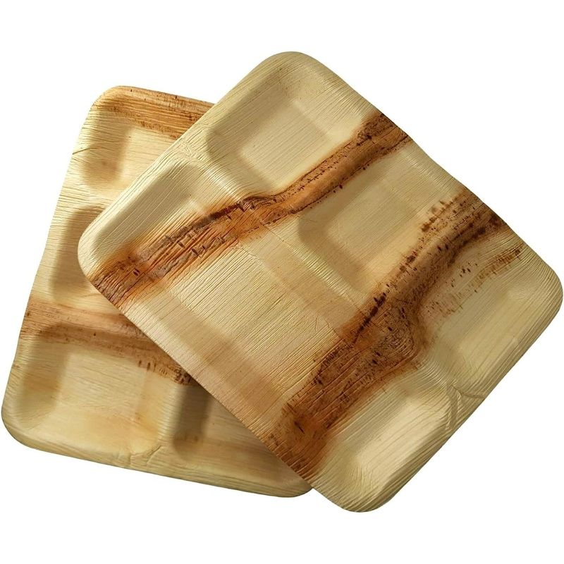 Dtocs Palm Leaf Compostable compartment plates