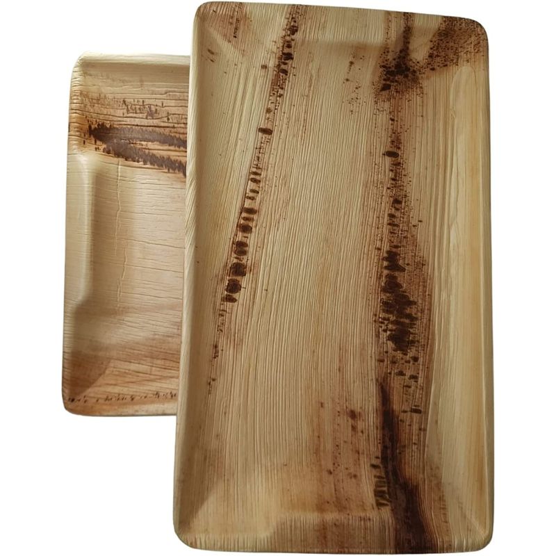 Dtocs Palm Leaf Charcuterie Board 14x10 Inches (10 Pcs)