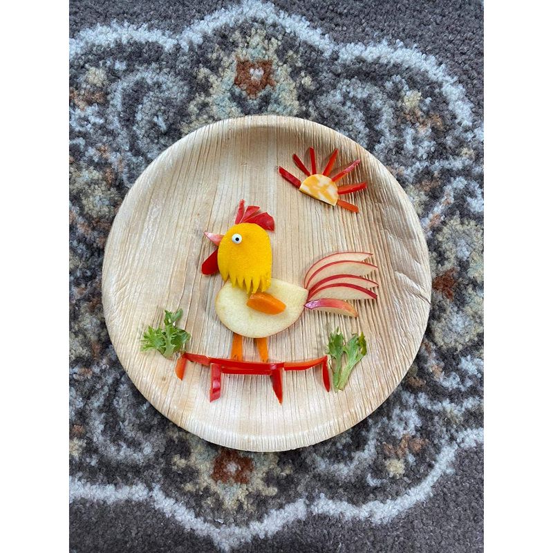 Dtocs Palm Leaf Plate 6" Round