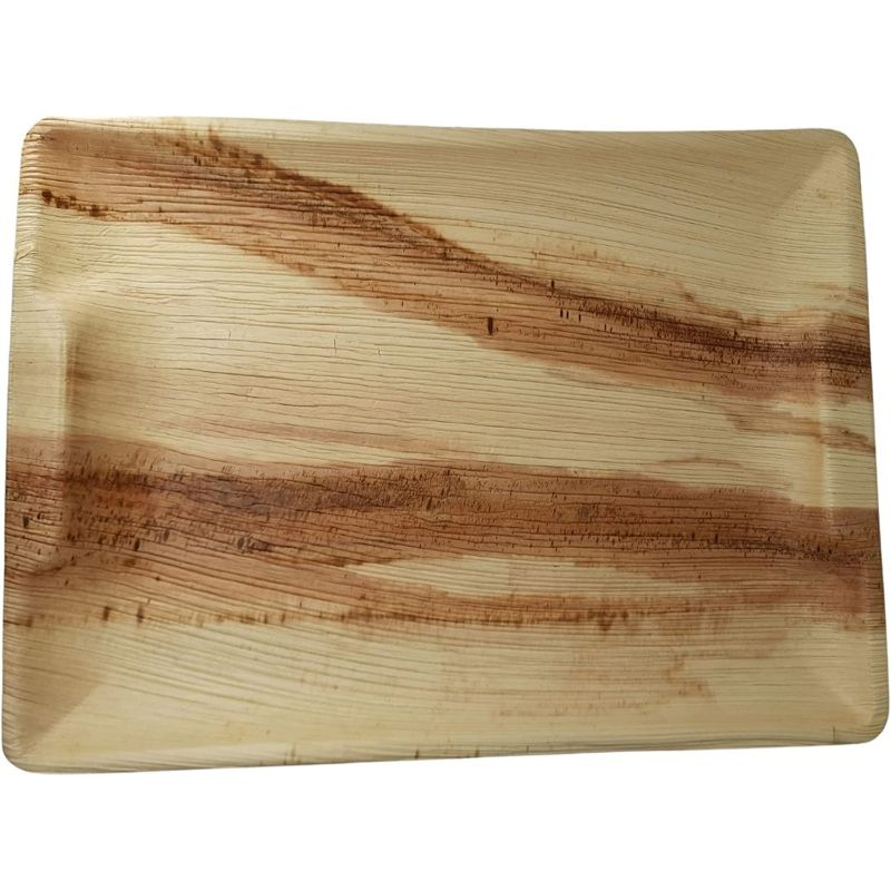 Dtocs Palm Leaf Sturdy Tray,Stronger than paper trays