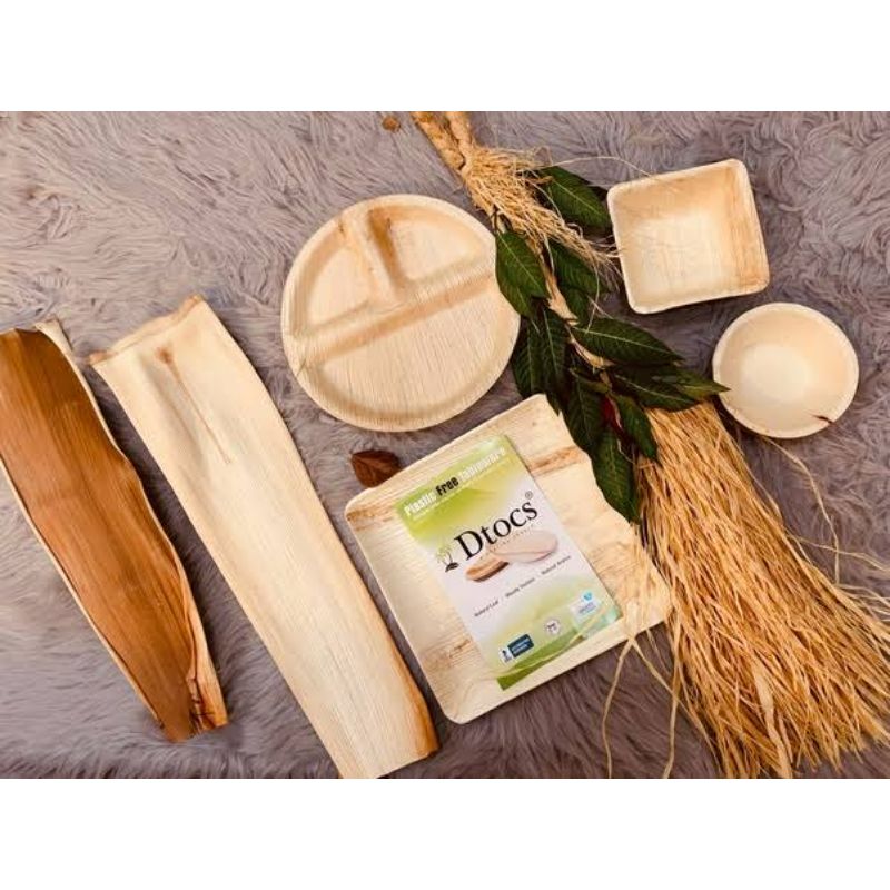 Dtocs Palm Leaf Tableware Sample Kit