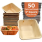 5" Square Disposable Bowls (50) | Palm Leaf Bowls