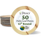 Dtocs Palm Leaf 12" Round Platter