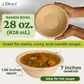 Dtocs Bamboo Fiber Disposable Bowls – 28 Oz, 70 Pk | Eco Friendly Large Bowl | Microwave Safe Bagasse Bowl for Soup, Dessert, Salad bowls