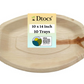 Dtocs Palm Leaf Oval Plate - 10x14 Inch Platter (10)