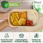 Dtocs Bamboo Fiber 500 mL Meal Prep Containers (Pack 50) | Disposable To-Go Food Containers With Lid