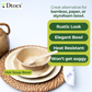 5.5" Round Disposable Bowls (50) | Palm Leaf Bowls