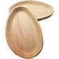 Dtocs bamboo plate like oval palm plate