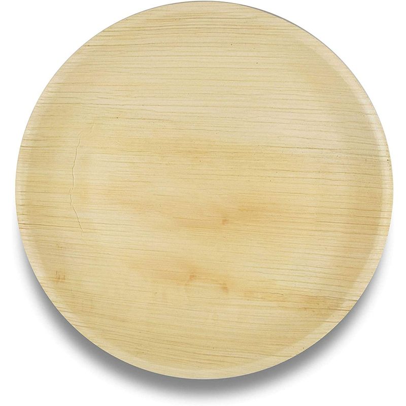50 Palm Leaf Plate 10" Round Dinner Party Plates