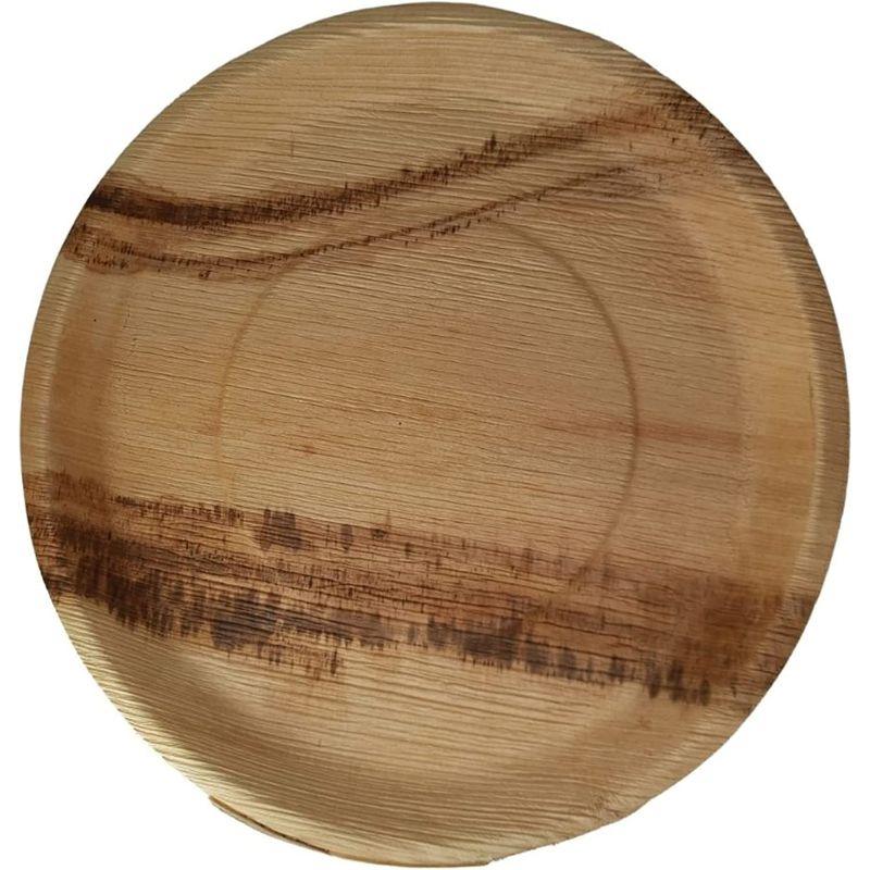 Dtocs Palm Leaf Round Plate for Wedding