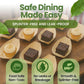 Dtocs Small Wooden Food Boat Plates 80 mm (Pack 100)