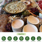 50 Sturdy 6" Round Palm Leaf Disposable Party Plates