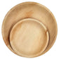 Dtocs Palm Leaf Round Plate Party Pack - 10" Dinner Plate & 7" Dessert Plate Set