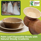5.5" Round Disposable Bowls (50) | Palm Leaf Bowls