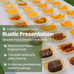 Dtocs Disposable Wooden Food Boat Plates 135mm (50 Pcs)