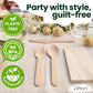 Dtocs Disposable Wrapped Cutlery Kits (100 Sets) - Knife, Fork, Spoon & Napkin