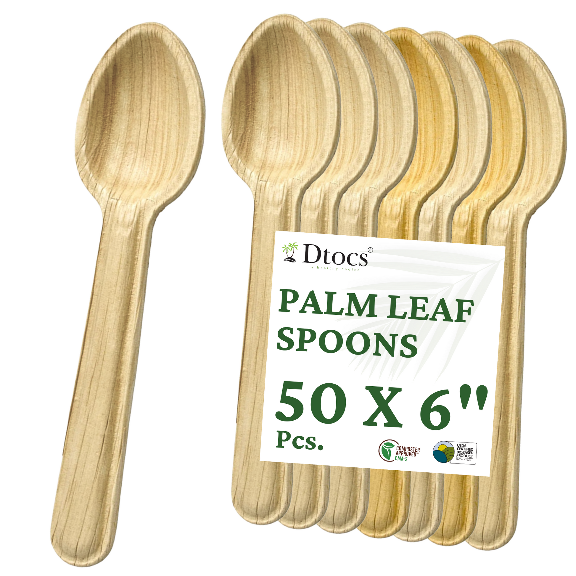 areca palm leaf spoons Dtocs Palm Leaf Spoons (50) – DTOCS