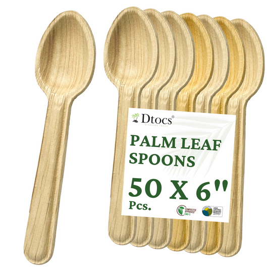 Dtocs Palm Leaf Spoons (50)