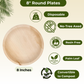Dtocs Palm Leaf Round Sustainable Plate