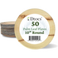 50 Palm Leaf Plate 10" Round Dinner Party Plates