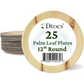 25 Palm Leaf Plate 12" Round Party Platters